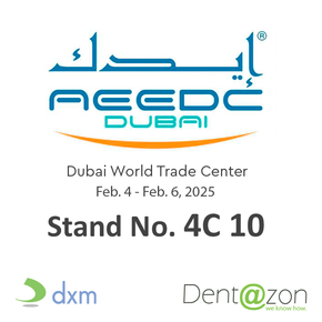 AEEDC Dubai Dubai World Trade Center feb 4 to feb 6 stand no. 4c 10 dxm dentazon