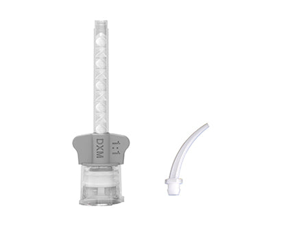 DX mixer light body mixing tip and light body intra oral tip. 