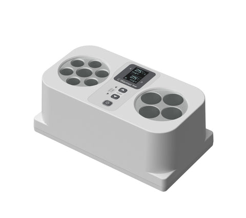 Empty c-warmer dual with different slot configuration.