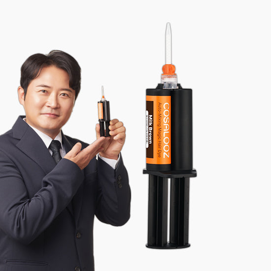 Man holding cosalooz syringe