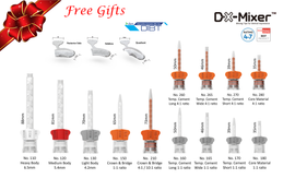1,000pcs + Assorted DIBT Gift [Buy 500, Get 500 Free] DX-Mixer™ Dental Mixing  Tip