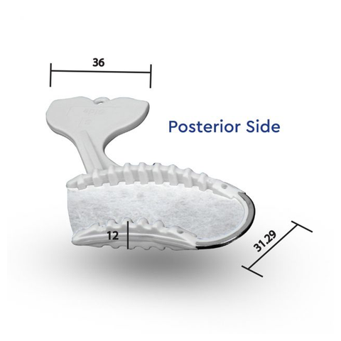 DIBT Stainless-Steel Hybrid Frame Disposable Impression Bite Tray