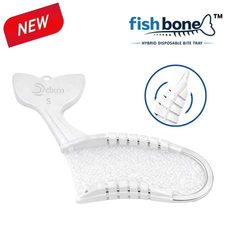 Fish Bone™ Stainless-Steel Hybrid Frame Disposable Impression Bite Tray