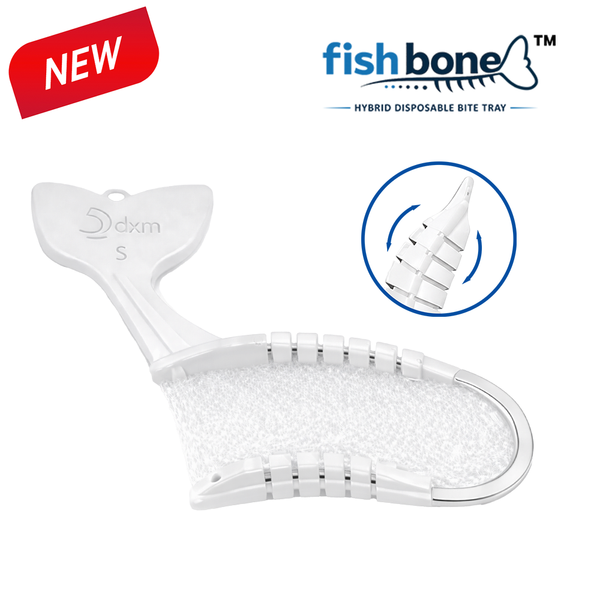 Fish Bone™ Stainless-Steel Hybrid Frame Disposable Impression Bite Tray