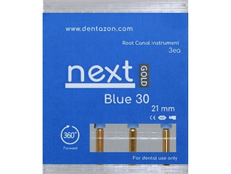 Next Gold Blue 30 Root Canal Endodontic File box.