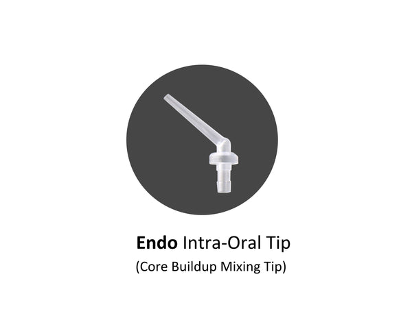 Endo inta oral tip for core buildup mixing tip. 