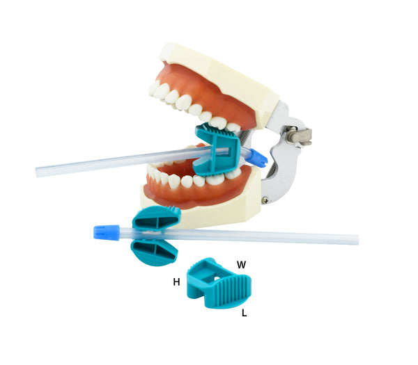 Bite Injection System EZ Bite Block™ 2-in-1 Disposable Bite Block with Saliva Ejector Holder ...