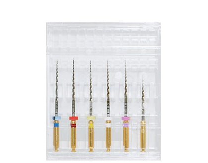 Box contains 6 different size endodontic files.
