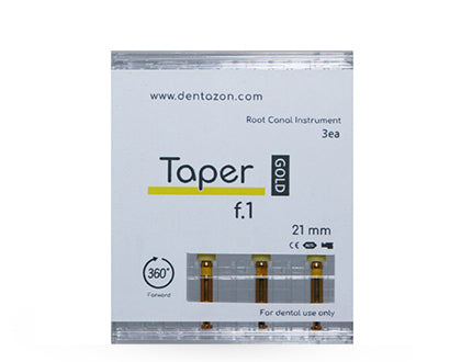 Taper Gold root canal endodontic file box.